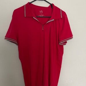 Armani Exchange Vibrant Red Polo Shirt men’s XL #36